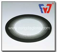 丝印金卤灯钢化玻璃